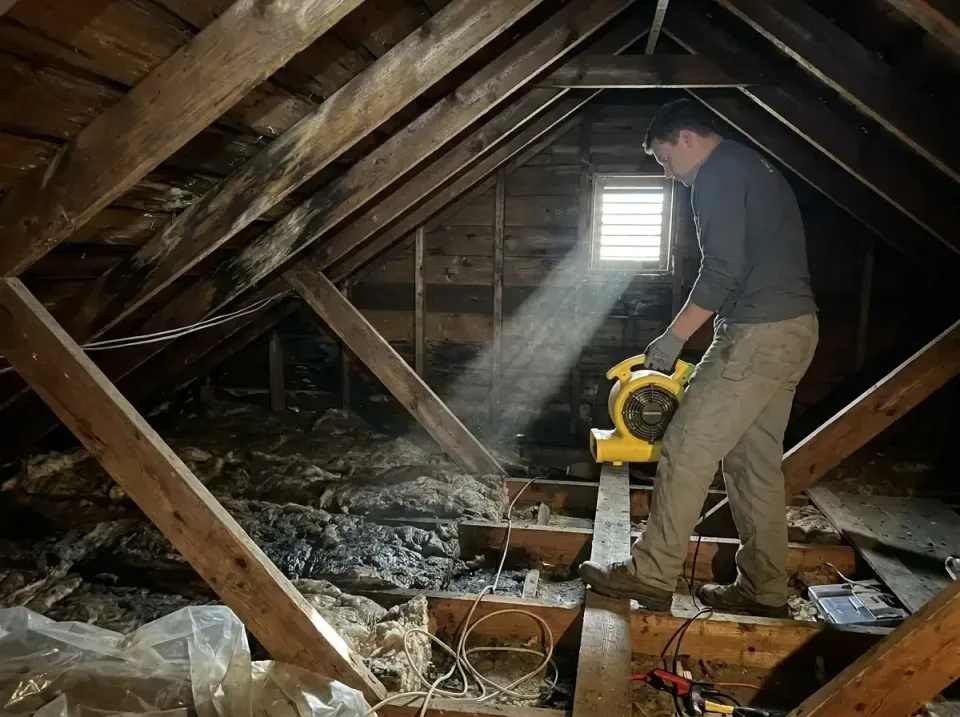 attic-water-damage-drying-proc-007 — frequently asked questions, Emergency Water Extraction & 24/7 Flood Response in Wynants…